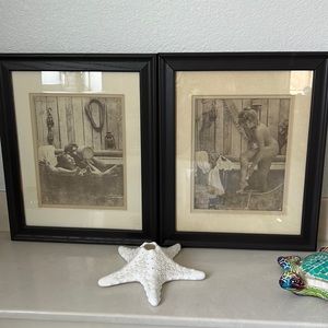 2 vintage picture frames